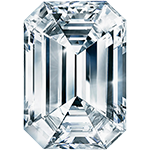 Emerald cut diamond