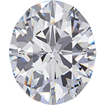Oval cut diamond