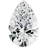 Pear cut diamond